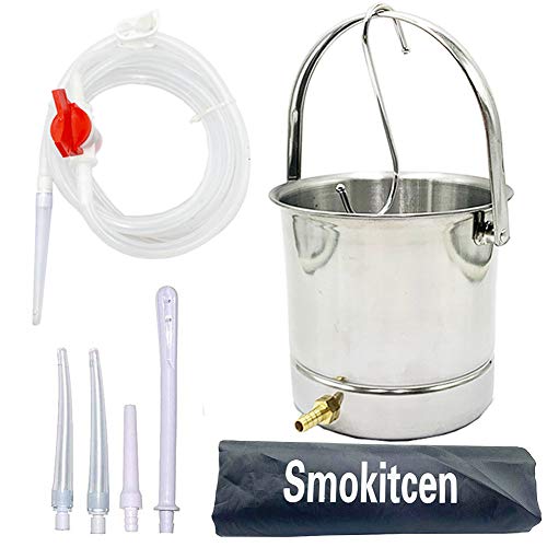 Smokitcen Coffee Enema Bucket Kit Stainless Steel 2 Quart Capacity for Cleansing Detox Enemas