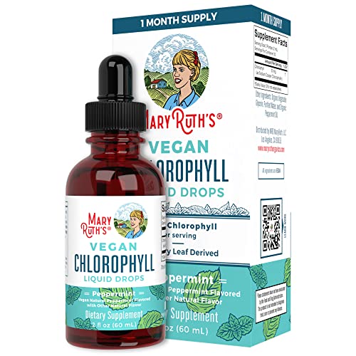 Chlorophyll Liquid Drops for Immune Support | Liquid Chlorophyll Drops | Energy Boost | Skin Care Supplement | Natural Deodorant | Vegan | Non-GMO | Gluten Free | 2 Fl Oz